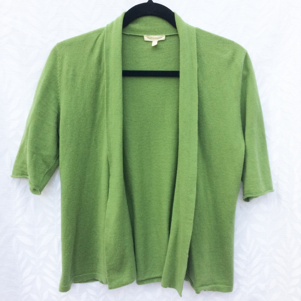 Holiday Eileen Fisher Cotton Cashmere Cardigan Sm